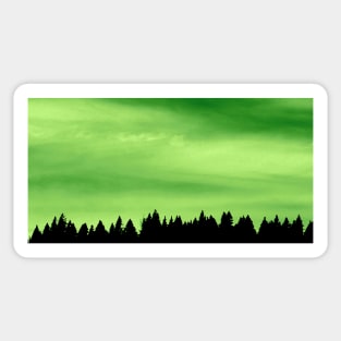 Spooky Treeline Sticker